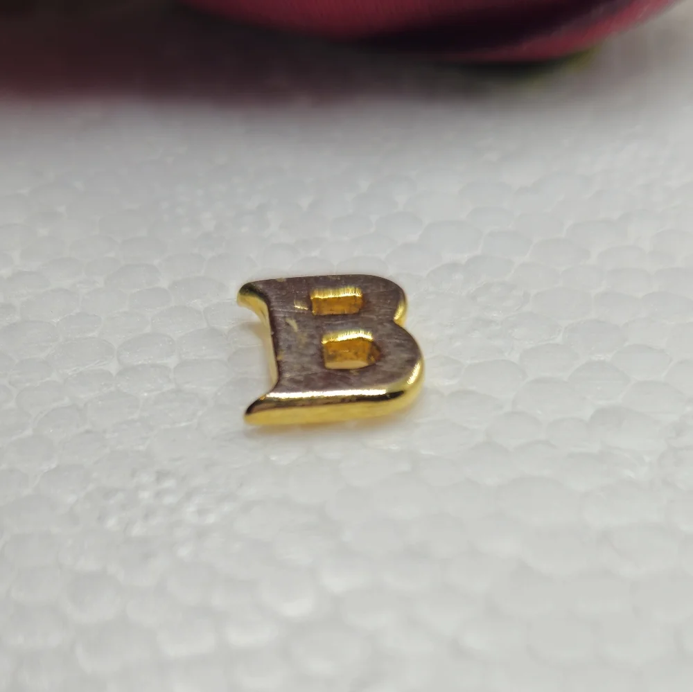 Vintage Avedon Letter B Gold Lapel Pin or Brooch Initial Letter B Designer Pin